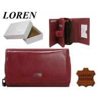 Naiste rahakott WP02LW Red, LOREN, Nahast rahakotid